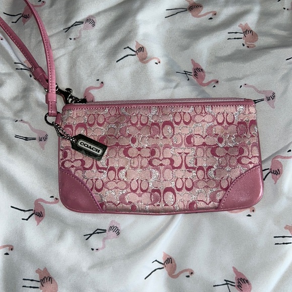 Pink Coach Wristlet - Picture 2 of 5